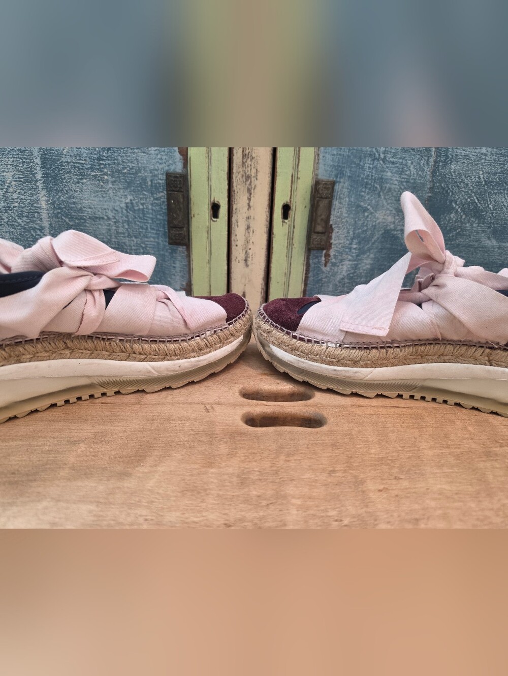 Free People Chapmin Espadrille Sneakers Size 41 Platorms Stacked - Picture 8 of 8